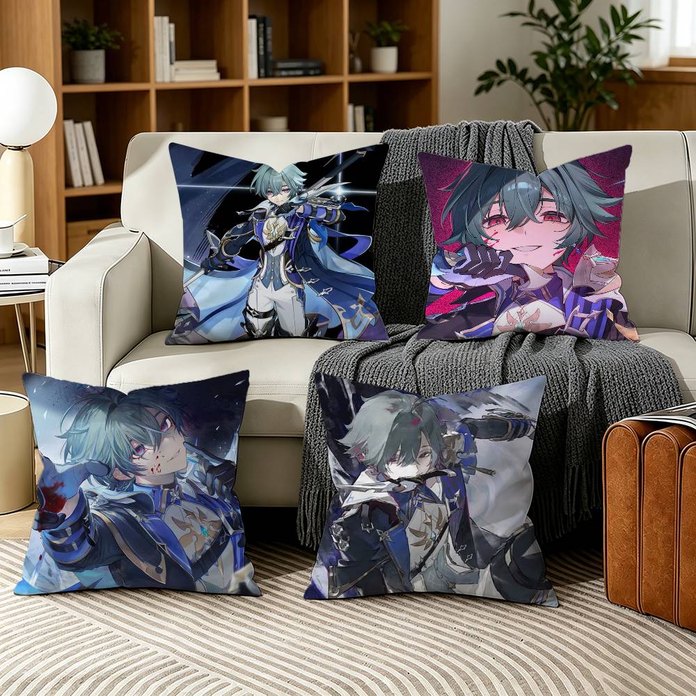 Home Textiles Là Gì - Cryo L-Lohen G-Genshin Pillow Case for