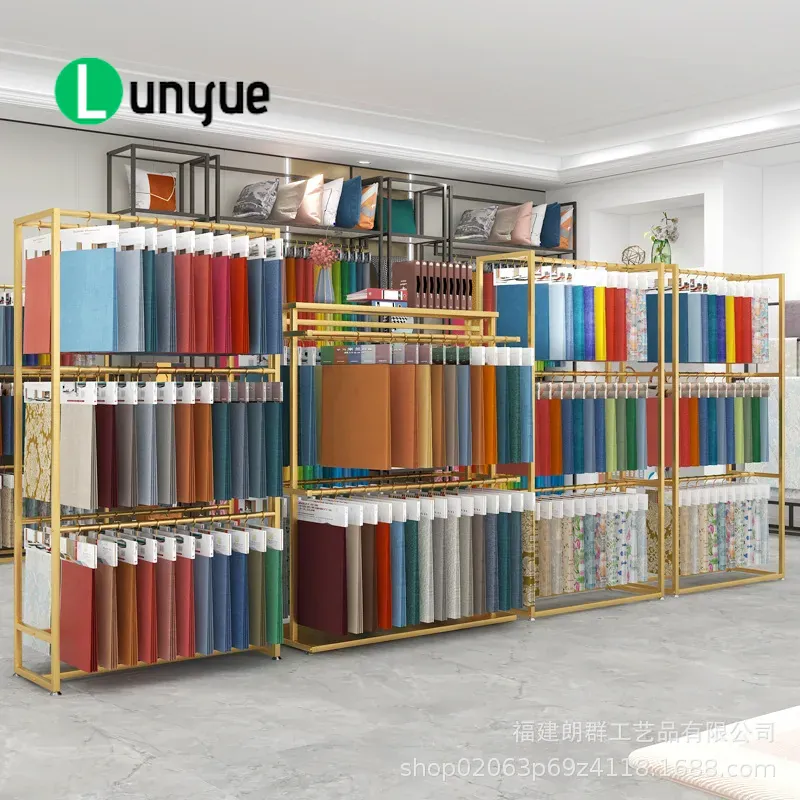 Home Textiles Exhibition - Multi Layer Silk Scarf Display Rack