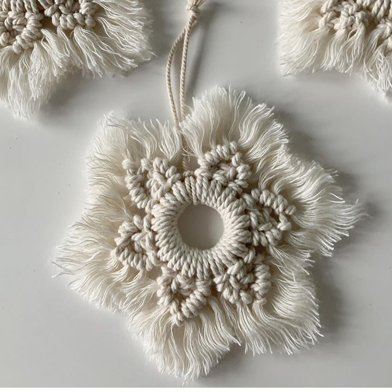 Home Art Textiles - Ins Nordic Style Hand Woven Cotton
