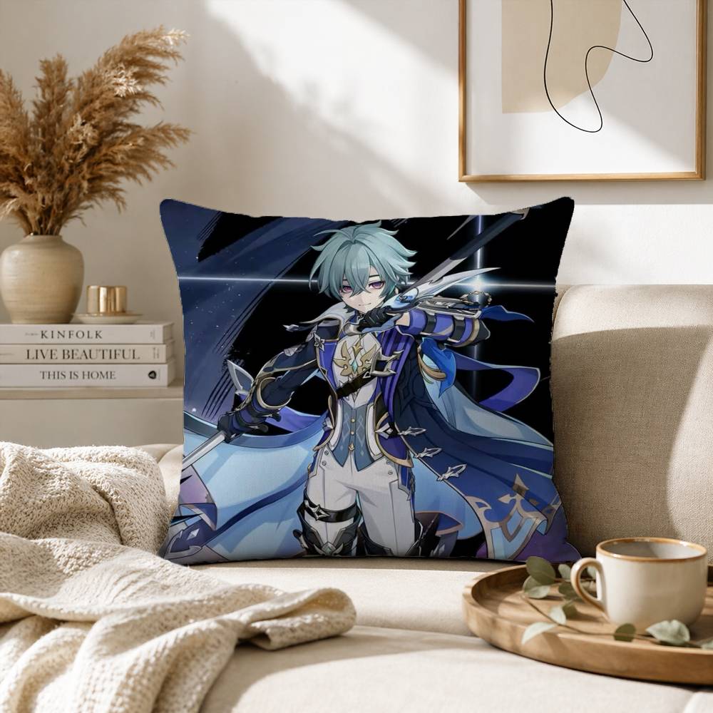 Cryo L-Lohen G-Genshin Pillow  - Home Textiles Là Gì review and price
