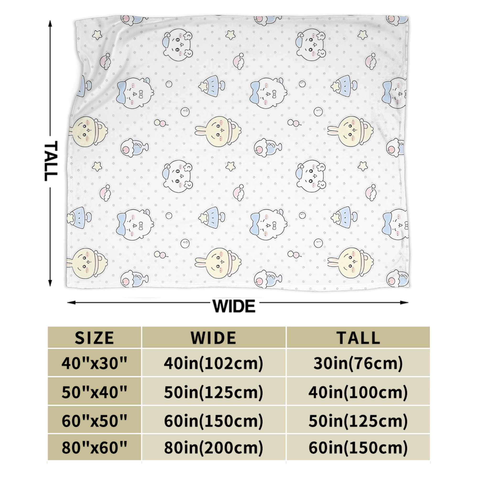 Kawaii Chiikawas Usagi Hachiwa - Home Textiles Blanket review and price