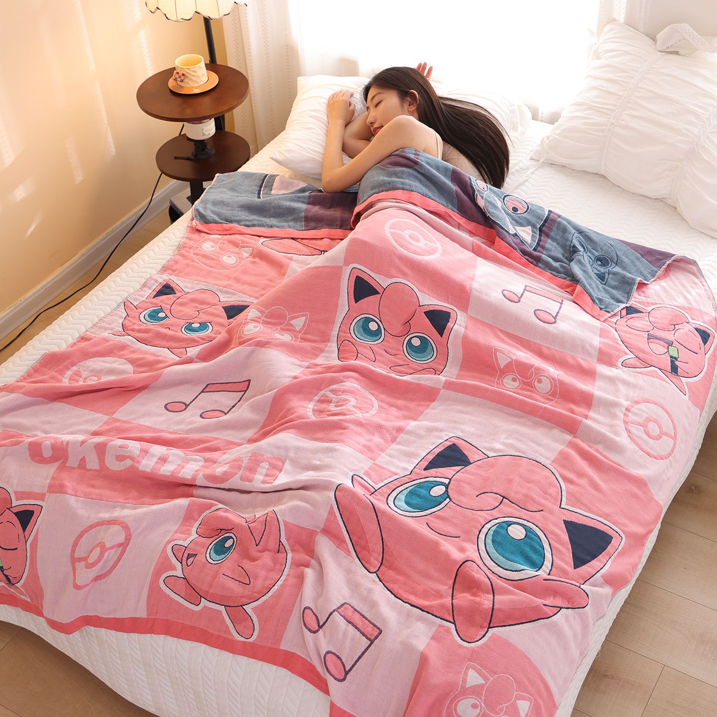 Pikachu Cotton Gauze Throw, An - Home Textiles Blanket review and price
