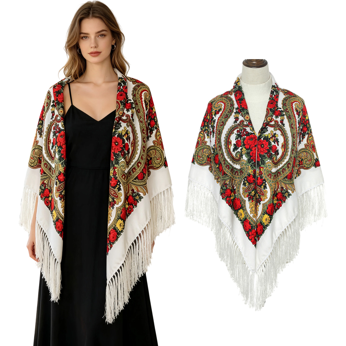 130cm New Russian Square Scarf - Home Textiles Blanket review and price