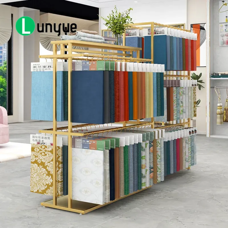 Multi Layer Silk Scarf Display - Home Textiles Exhibition review and price