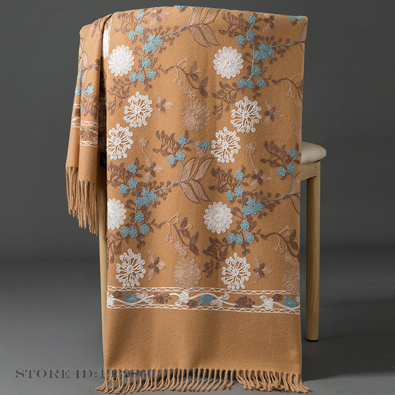 Women's Cashmere Pashmina Scar - Home Textiles Blanket review and price
