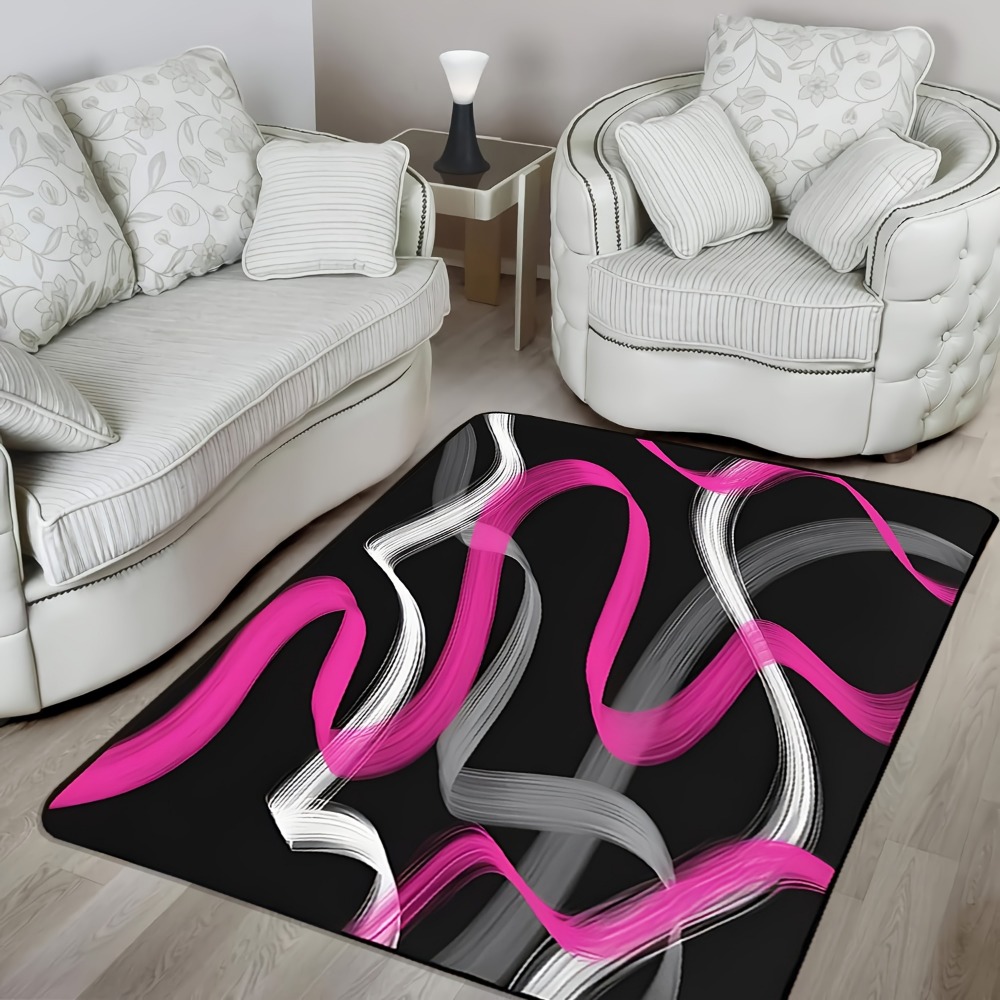 Hot Pink and Gray Black Geomet - Hot Home Of Textiles review and price