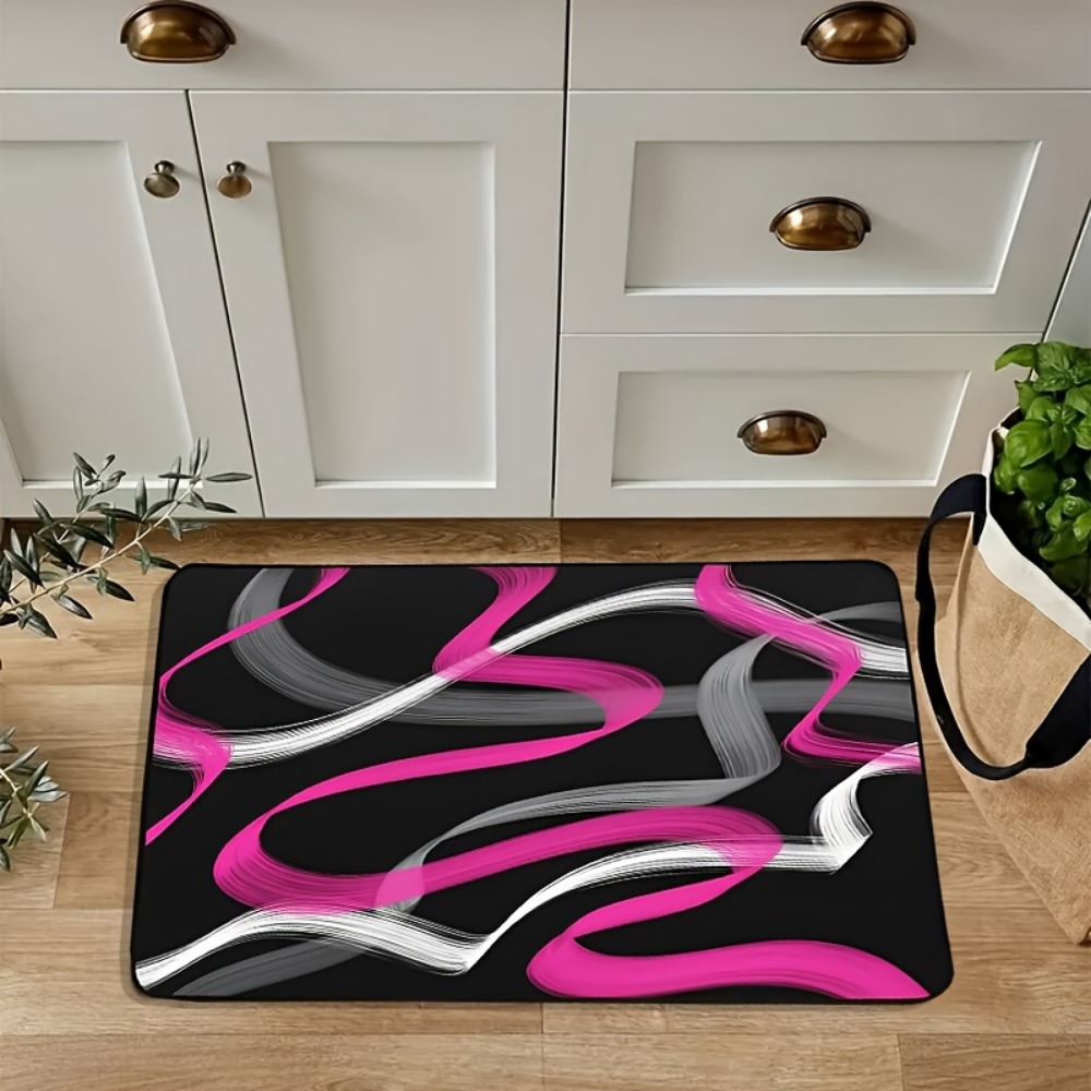 Hot Pink and Gray Black Geomet - Hot Home Of Textiles review and price