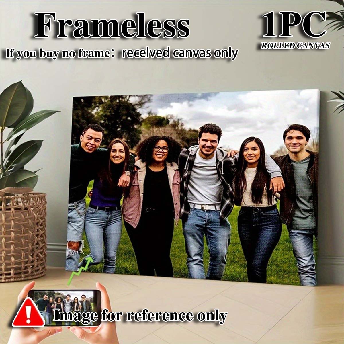Custom 2D Photo Canvas Wall Ar - Home Art Textiles review and price