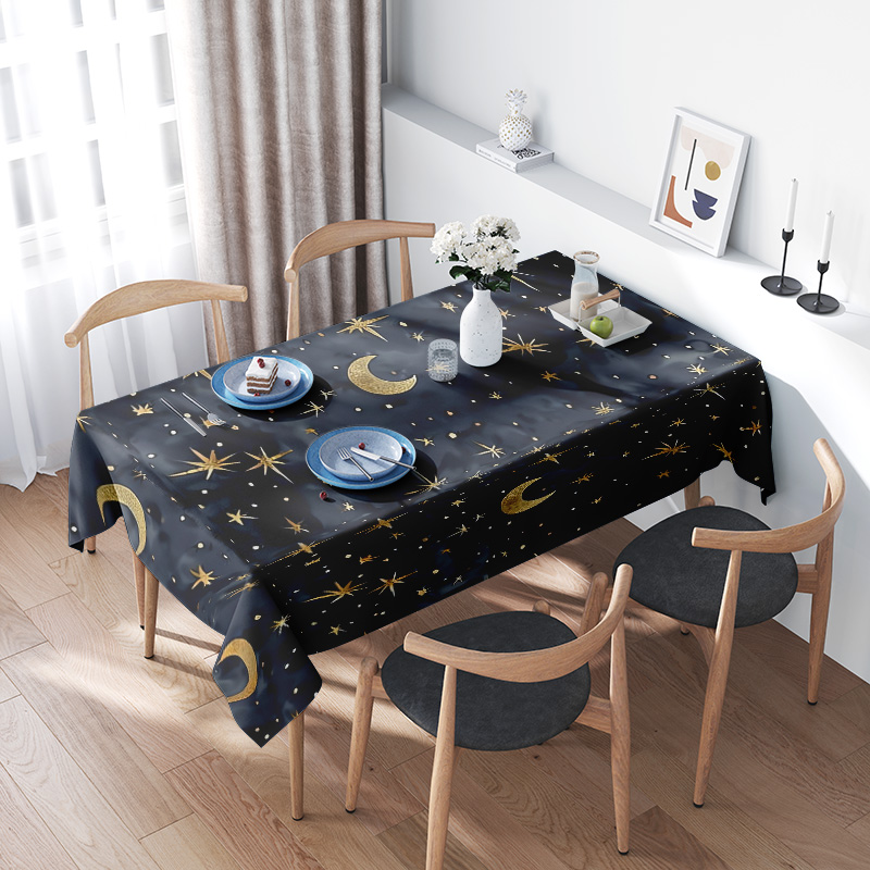 Stylish Dark Blue Stars Moon T - Home Textiles Com review and price
