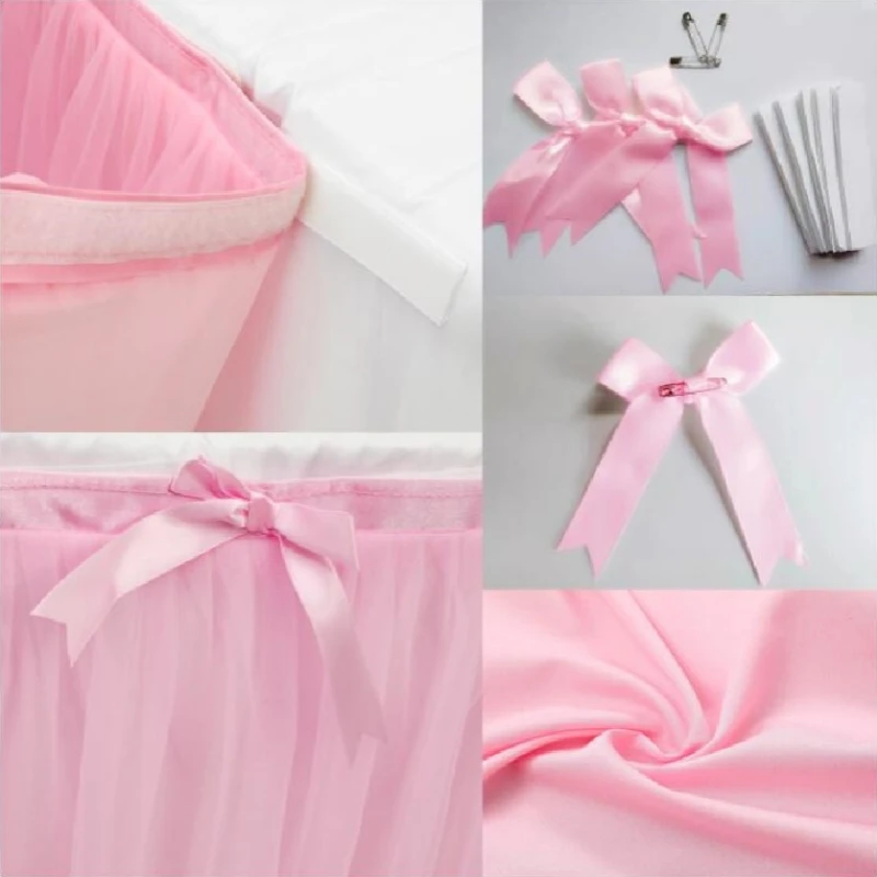 Tulle Table Skirt Tutu Ruffle  - Home Textiles Today News review and price